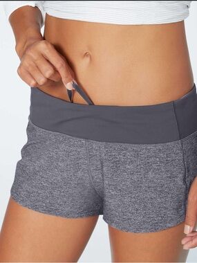Lululemon Speed-Up Shorts Grey/Black Size 10